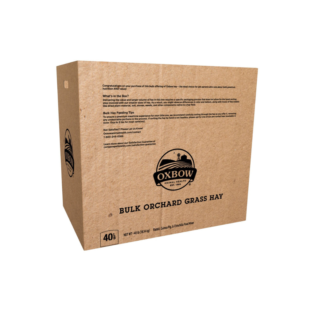 Foin Orchard Grass for Small Pets 18.14 kg Box