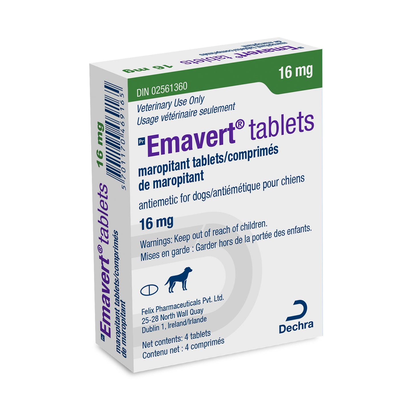 Emavert Tablets for Dogs, 16 mg, 4 Tablets - product image 2