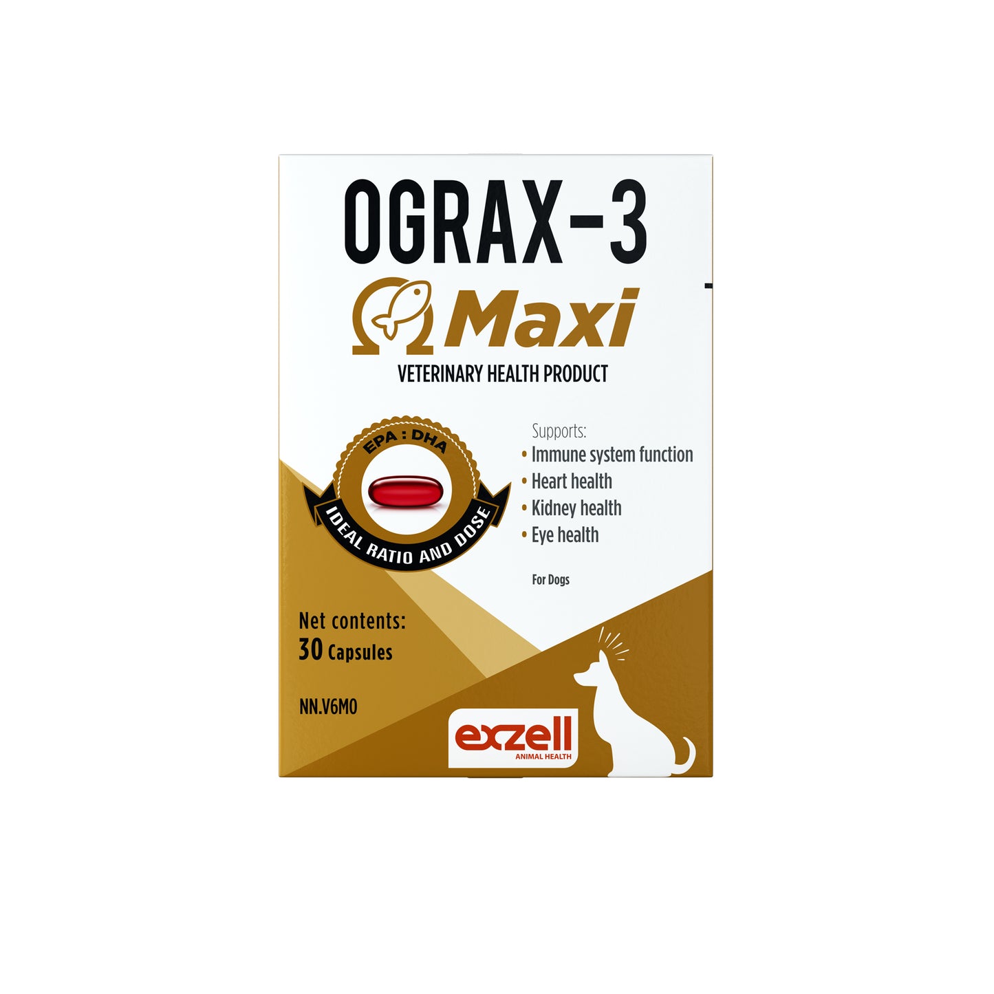 Ograx - 3 Maxi for Dogs 30 Cap 1560 mg - additional product view 2