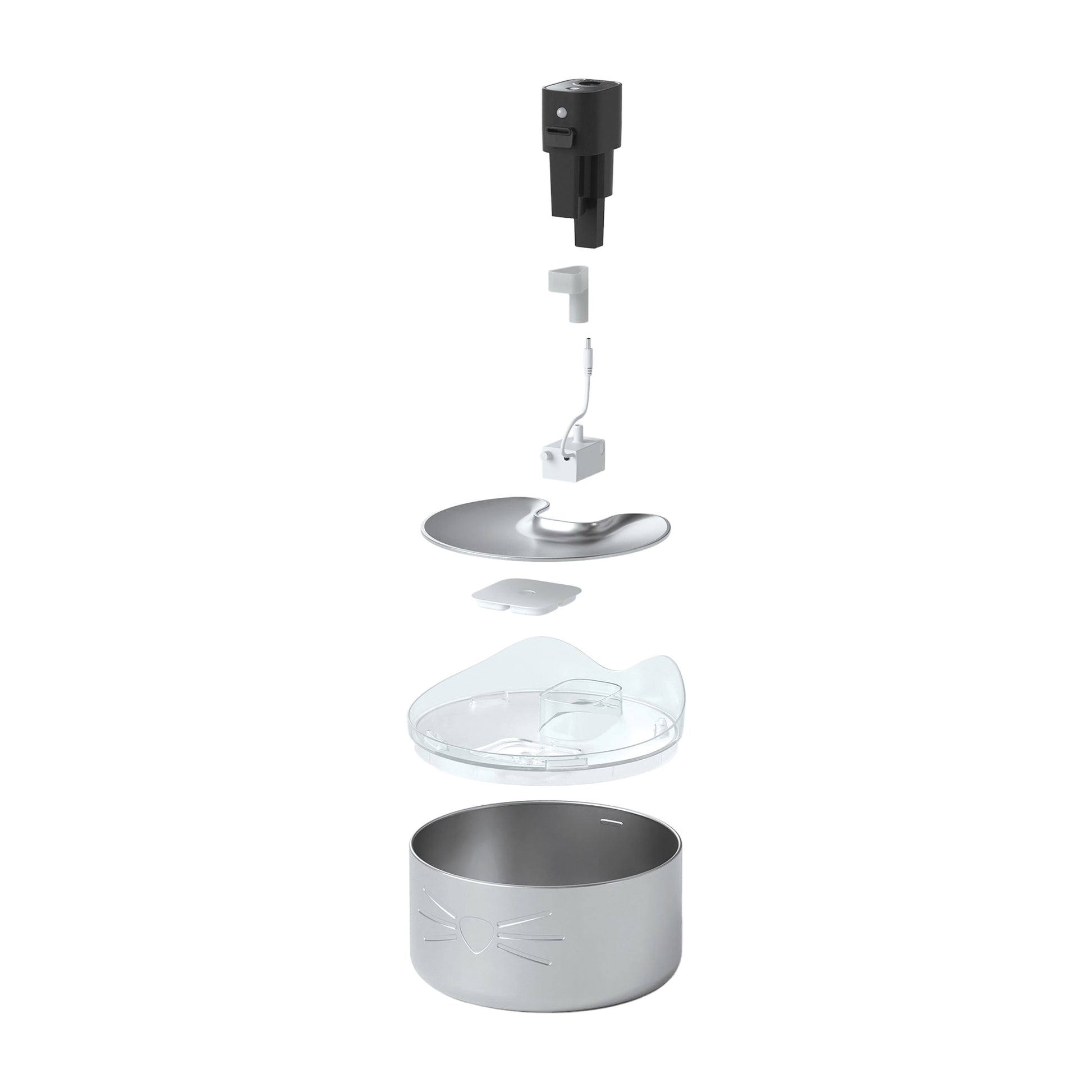 Drinking Fountain Cordless PIXI in Stainless Steel for Cats 1 Unit - additional product view 4