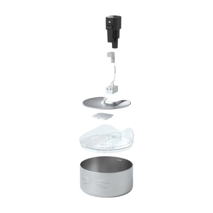 Drinking Fountain Cordless PIXI in Stainless Steel for Cats 1 Unit - additional product view 4