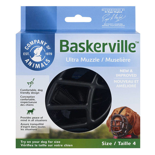 Ultra Muzzle for Dogs 1 Muzzle, Black, 4 - additional product view 2