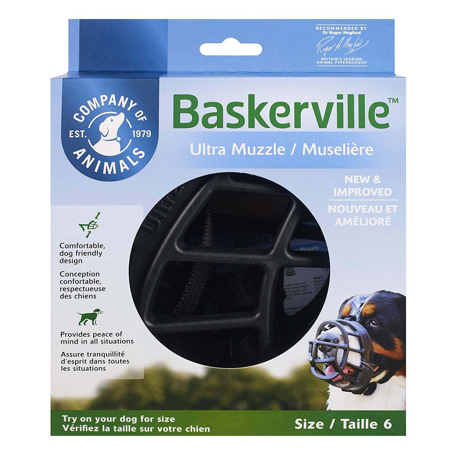Ultra Muzzle for Dogs 1 Muzzle, Black, 6 - additional product view 2