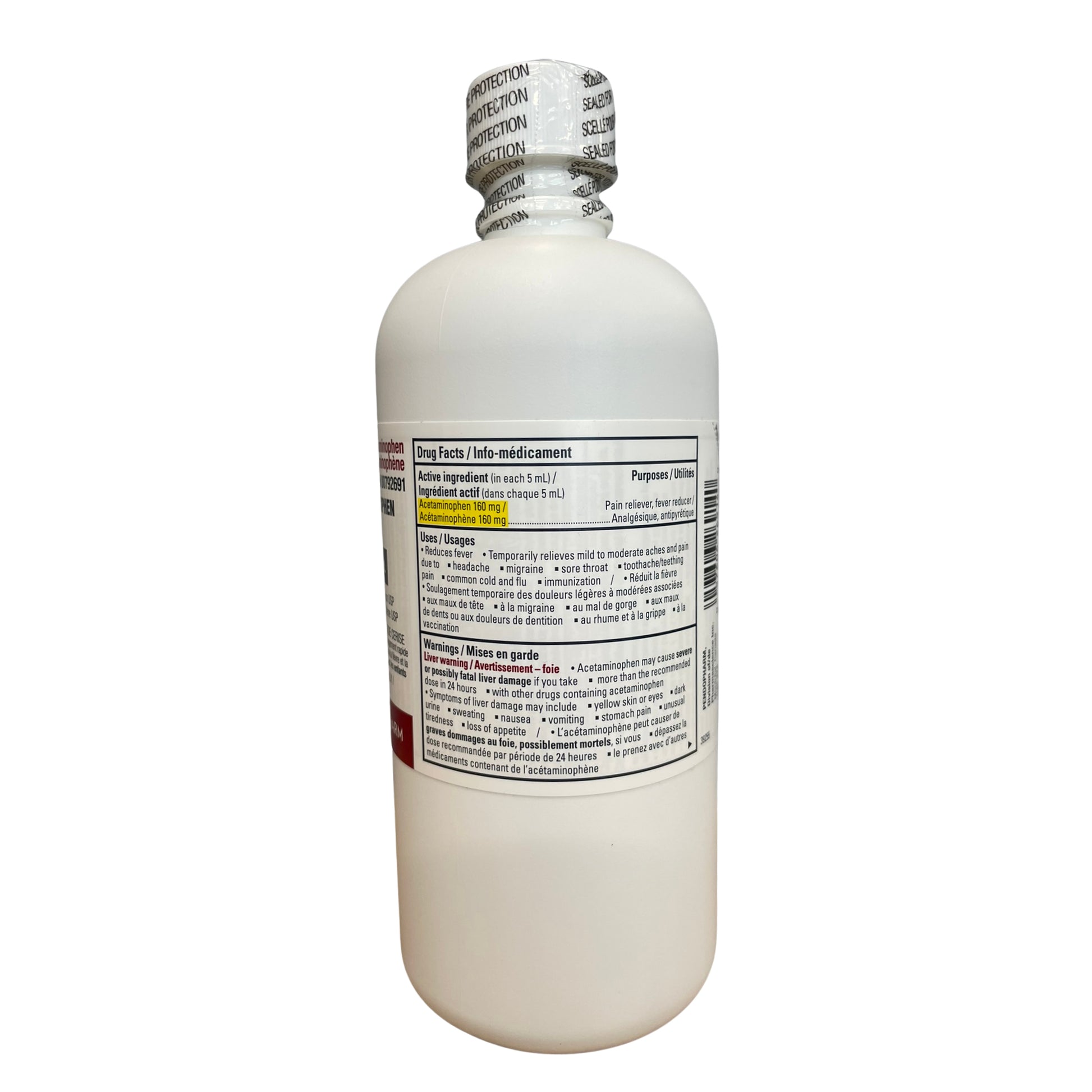 Pdp - Acetaminophen Solution 500 mL Bottle 32 mg / mL - additional product view 3