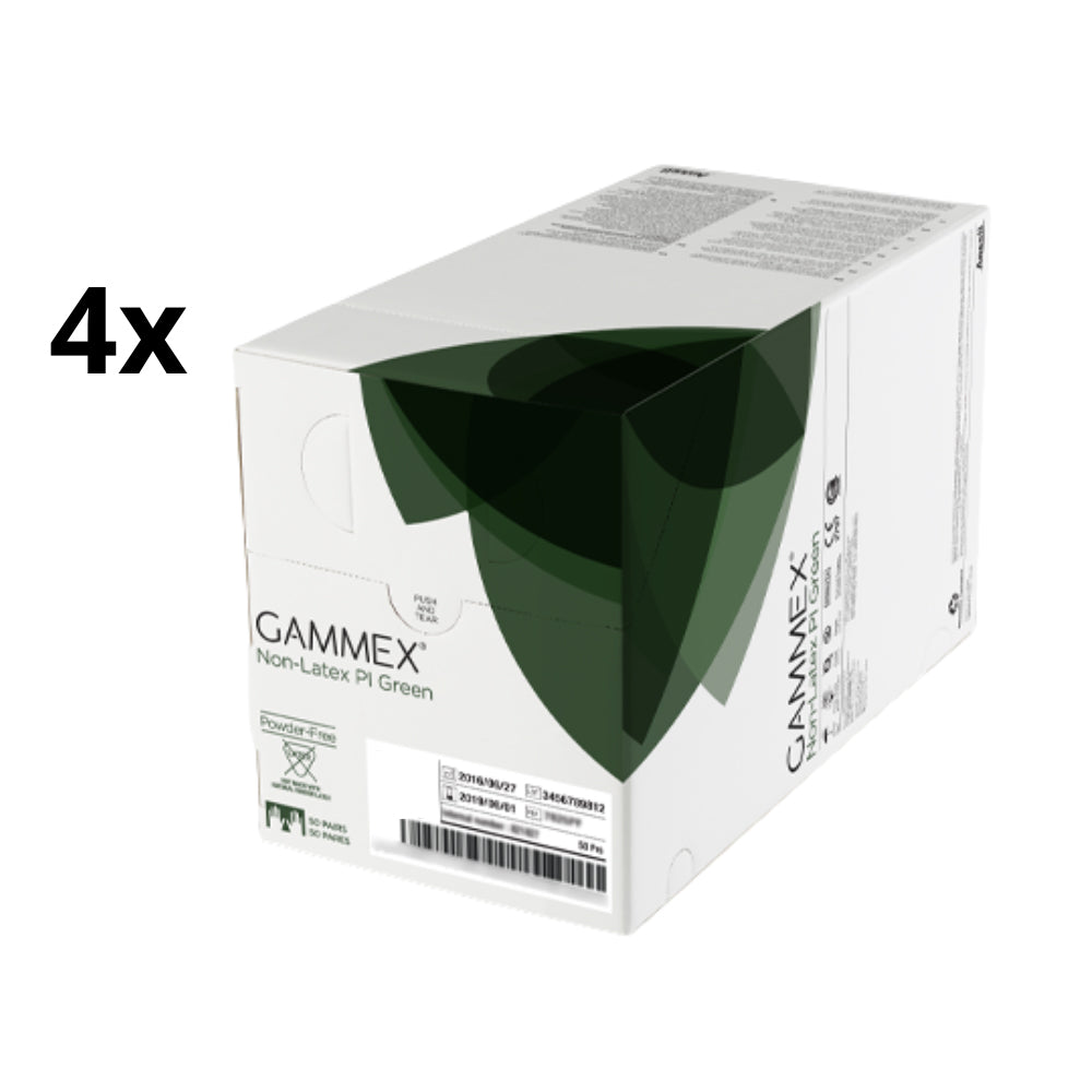 Glove Surgical Polyisoprene Gammex Powder - Free (Green) Box of 50 Pairs