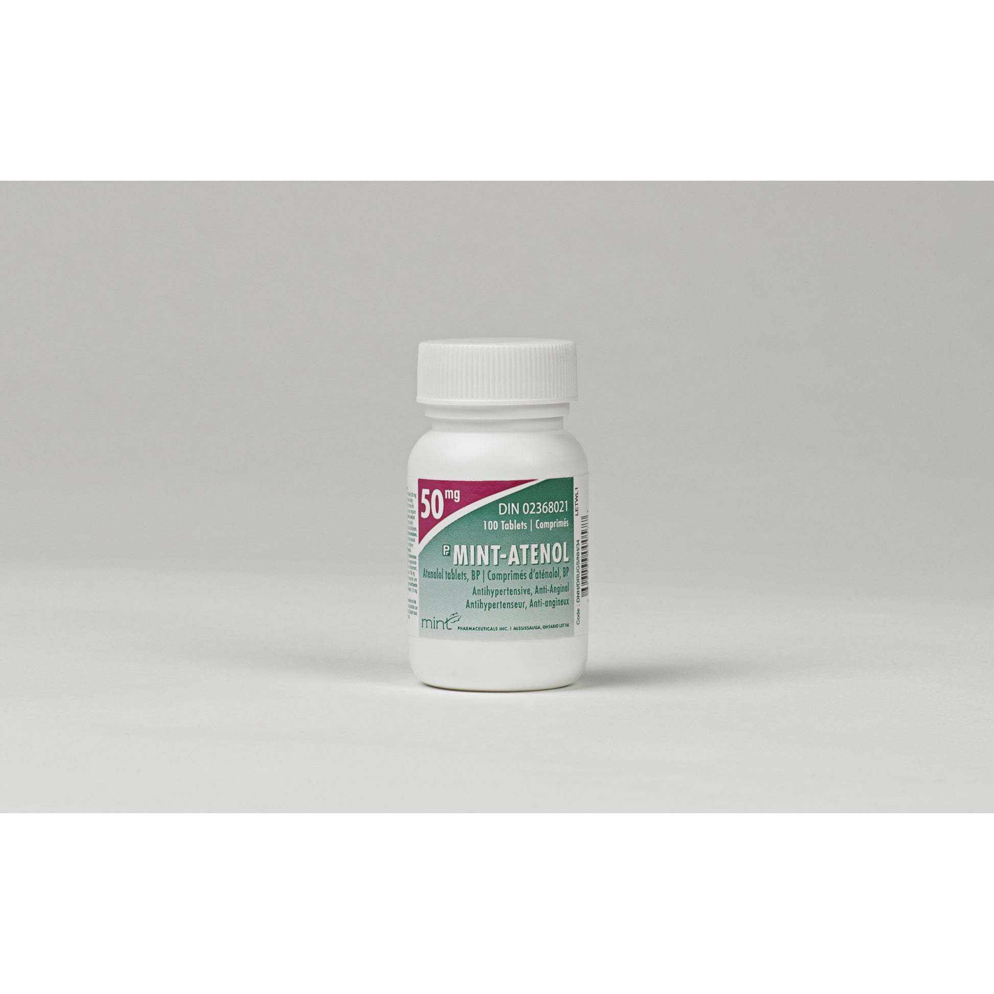 Mint - Atenol Tablet Bottle of 100 Tablets