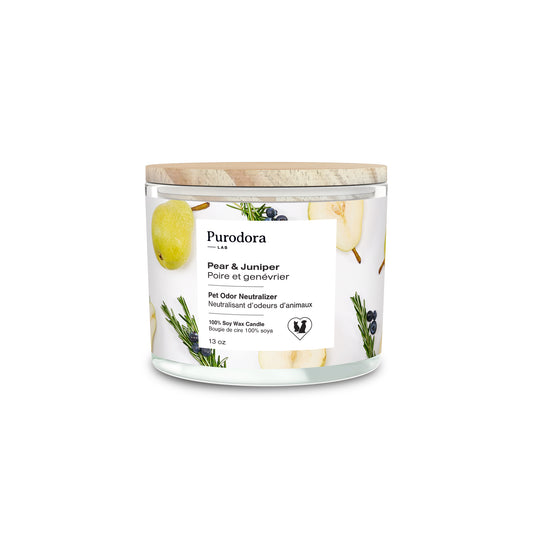 Candle Purodora with Odour Eliminator - Pear & Juniper 368 g 1 Candle