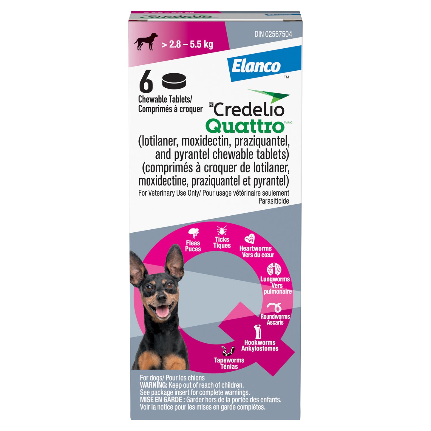 Credelio Quattro Chewable Tablet for Dogs, 2.9 - 5.5 kg, 6 Chews - product image 2