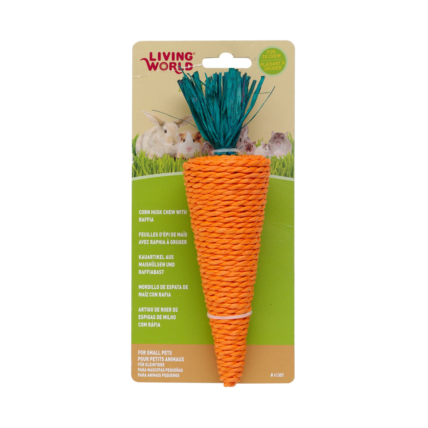 Chew Toy Nibbler Carrot for Small Animals 1 Unit