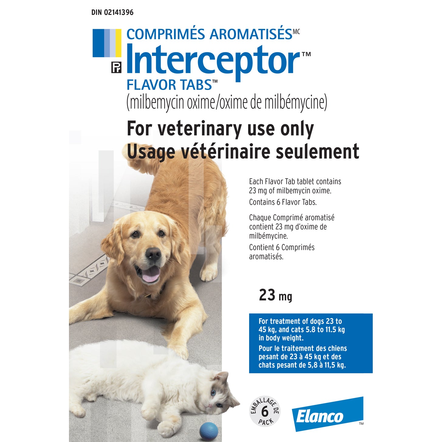 Interceptor Flavor Tabs for Cats and Dogs, White / Blanc, 6 Chews - product image 2