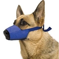 Quick Muzzle for Dogs (Blue) 1 Muzzle, XL