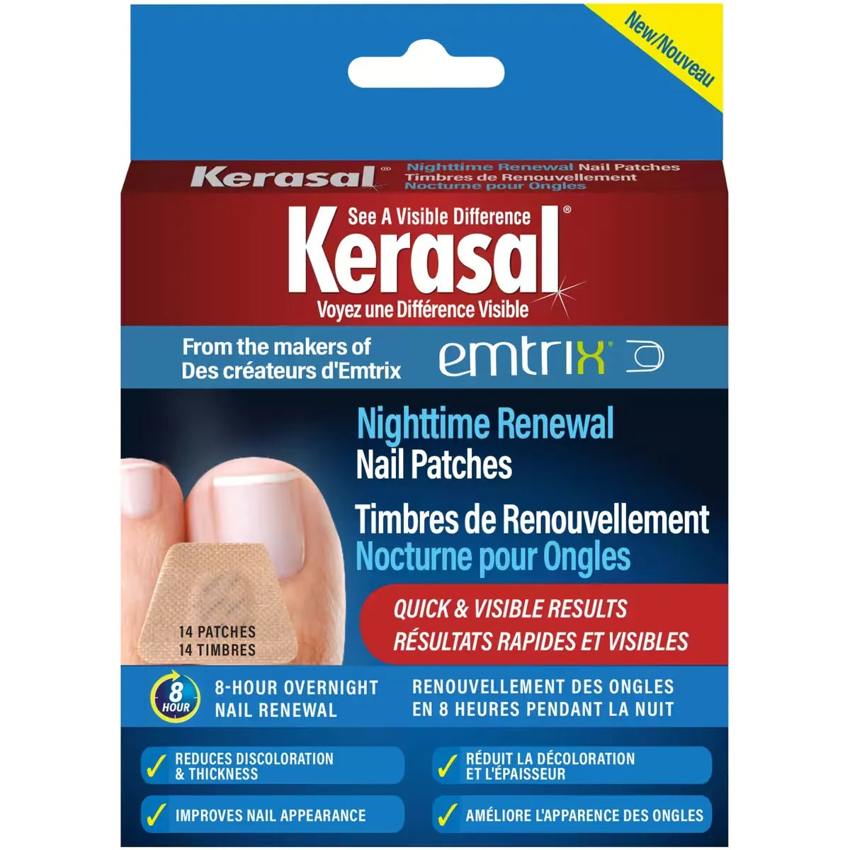 Kerasal Nighttime Renewal Nail Patches front package