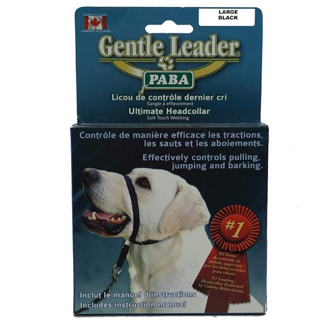 Gentle Leader Headcollar for Dogs, Black, Large, 1 Unit