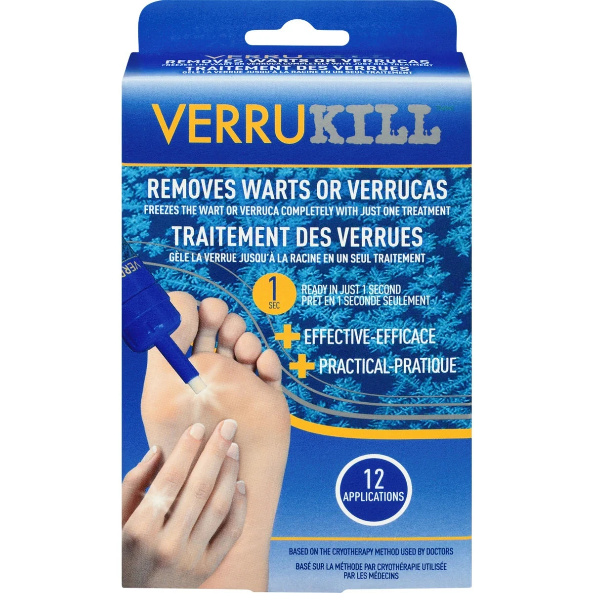 Verrukill Removes Warts Or Verrucas front package