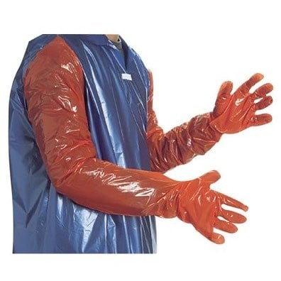 Insemination Gloves GIA (Orange) Box of 100 Gloves - additional product view 2