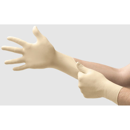 Micro - Touch DermaClean Latex Exam Gloves, Powder-Free, Non-Sterile (Box of 100) - additional product view 2