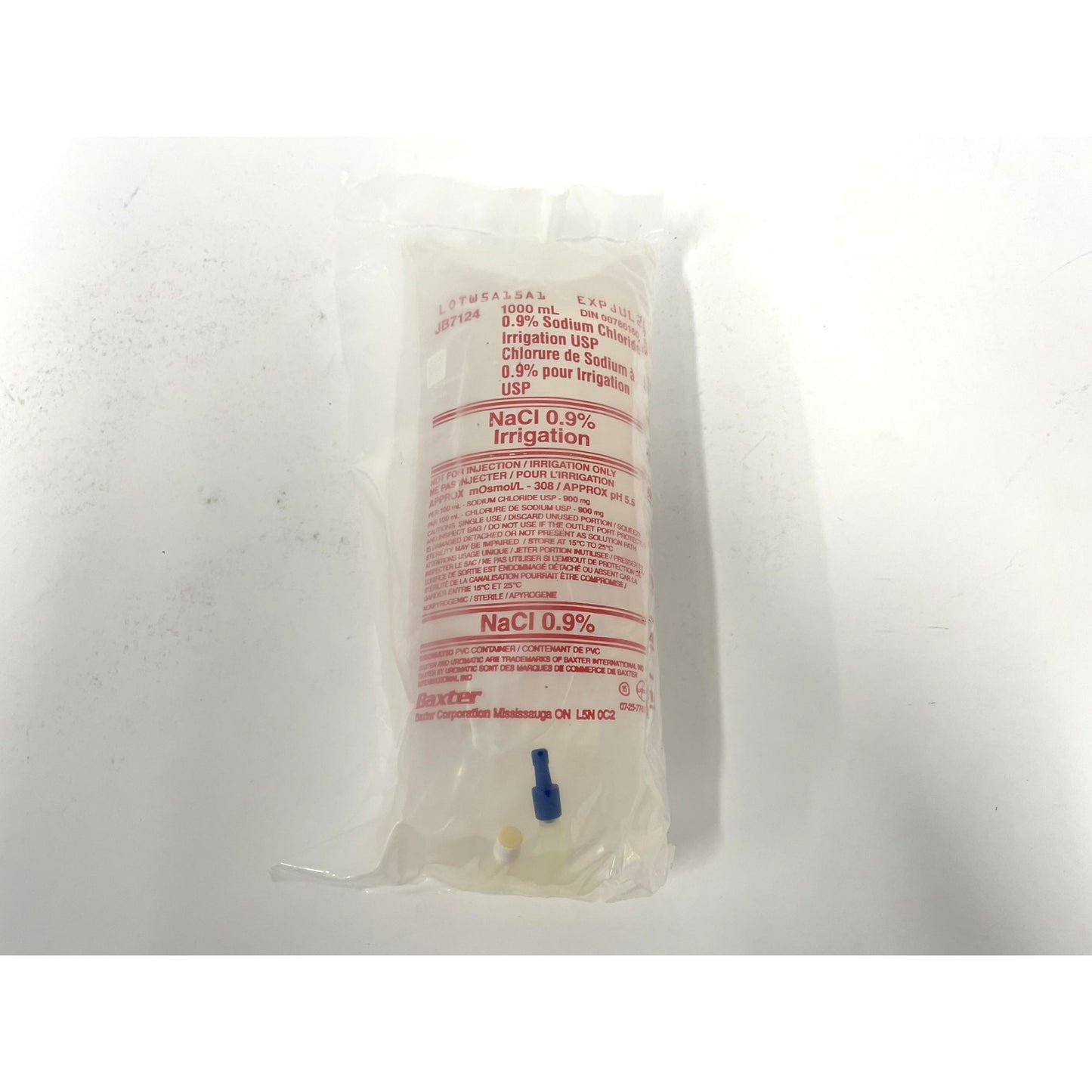 Sodium Chloride Irrigation Solution 1000 mL Bag 9 mg / mL