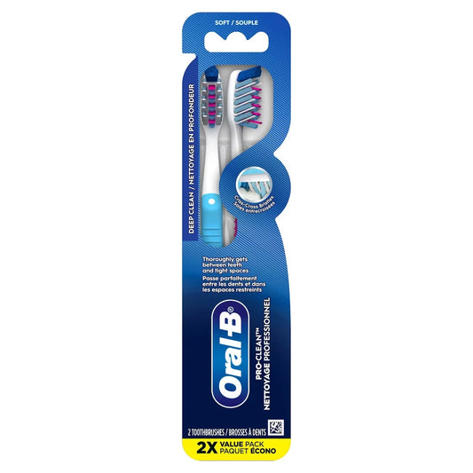 Oral B Oral-B Pro-Health Deep Reach Toothbrush, Soft, 2 Count product image