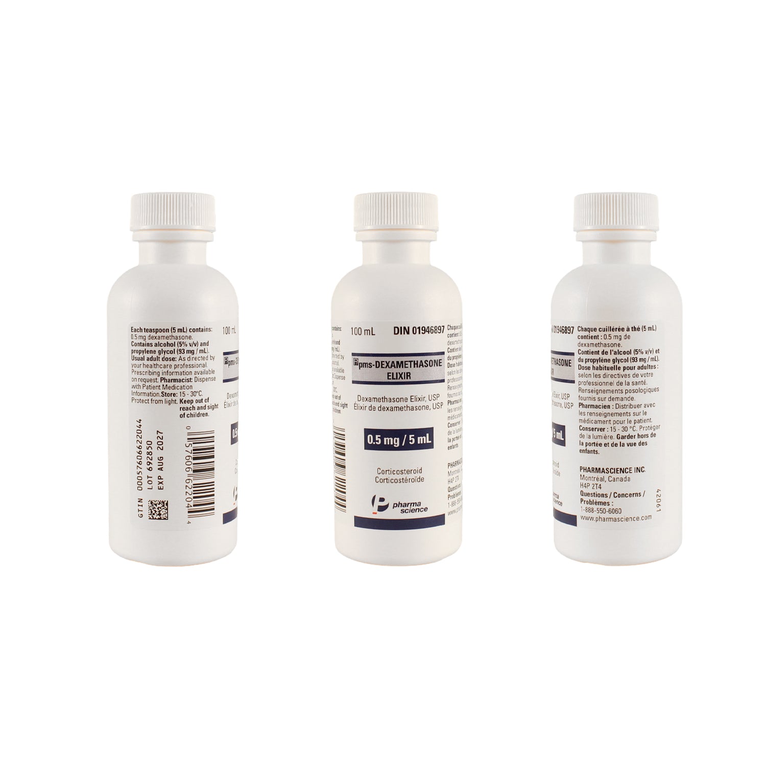 Pms - Dexamethasone Elixir 1 Bottle of 100 mL