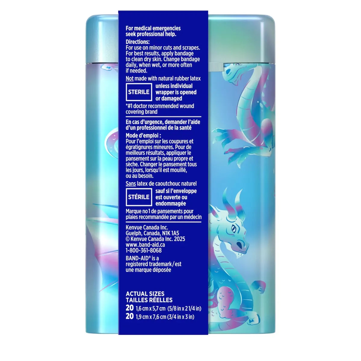 Band-Aid Flexible Fabric Magic Shimmer Bandages, Assorted Tin product detail