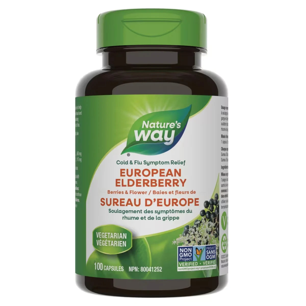 Nature's Way European Elderberry Berries & Flowers front package