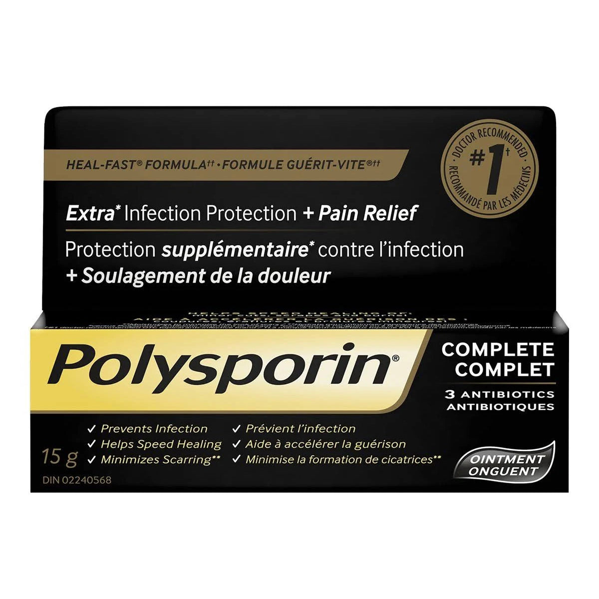 Pommade antibiotique Polysporin Complete