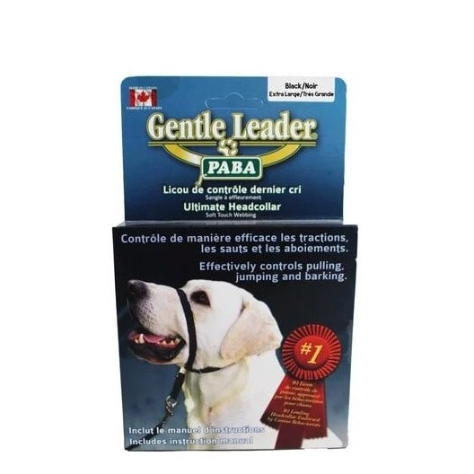 Headcollar for Dogs 1 Unit, Black, XL