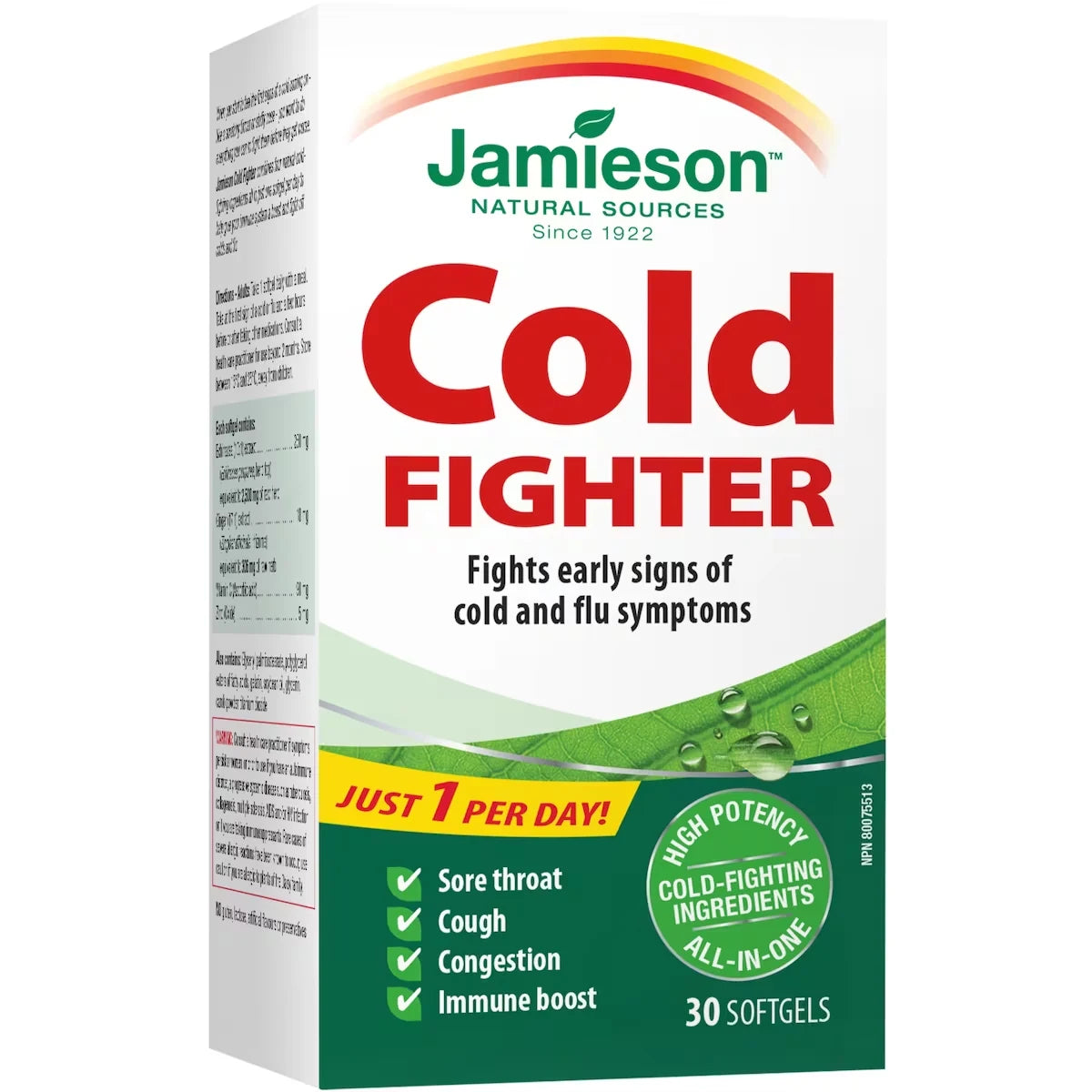 Jamieson Cold Fighter Softgel front package