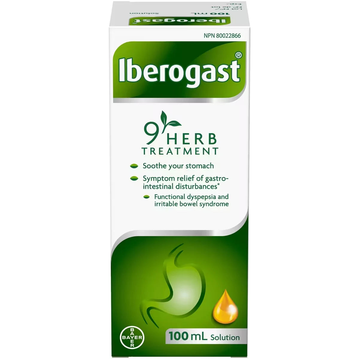 Iberogast 9 Herb Treatment, Gastro-intestinal Disturbance Symptom Relief, 100 mL product image