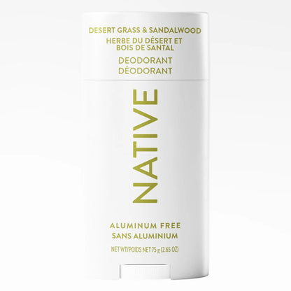 Native Deodorant Stick Desert Grass & Sandalwood 75 g front package