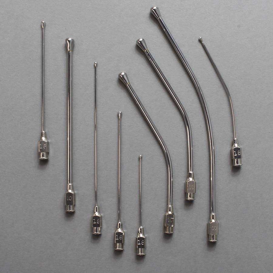 Feeding / Dosing Needle Curved 4 Mm Tip Size Pack of 2 Units 14 g x 3 in