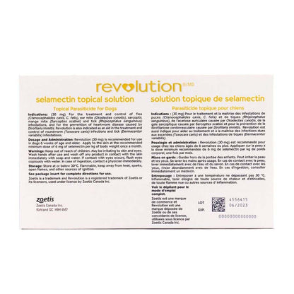 Revolution for Dog Solution 1 Box of 6 Applicators