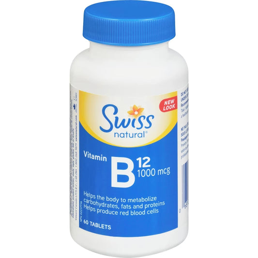 Swiss Vitamin B12 1000 mcg (60 tablets) front package