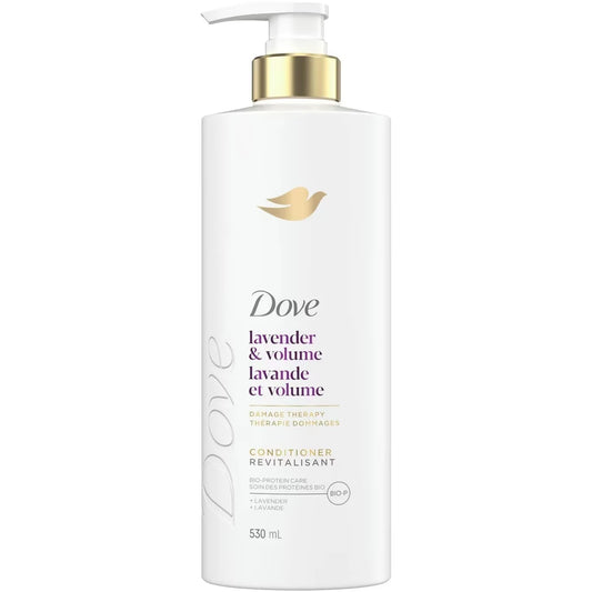 Dove Lavender & Volume Conditioner for Fine and Flat Hair, with Liquid Bio-Protein care, 530 ML front package