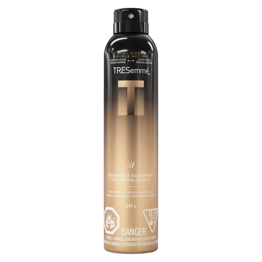 TRESemmé Workable Hairspray for Brushable + Customizable Hold, A-LIST Collection Developed Safe for All Hair Types, 241g front package