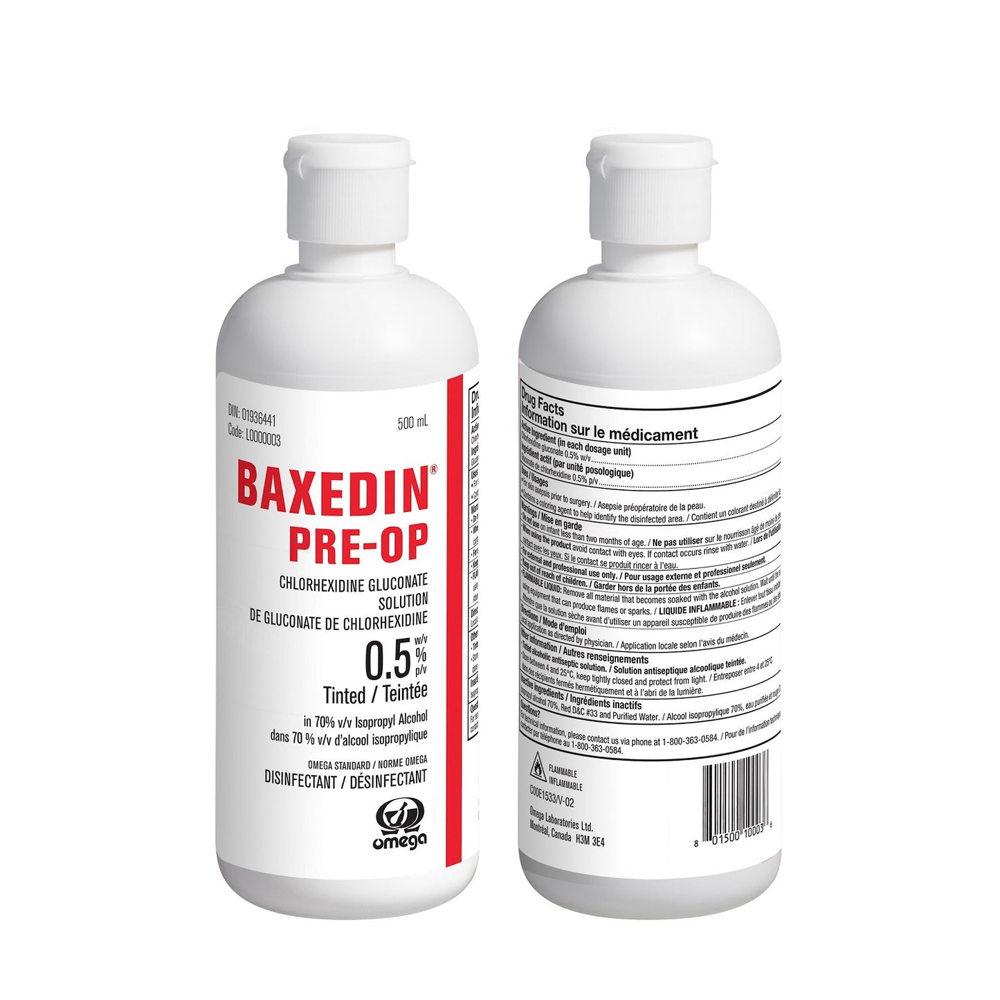 Baxedin Pre-Op for Farm Animals 500 mL Bottle 0.5 %