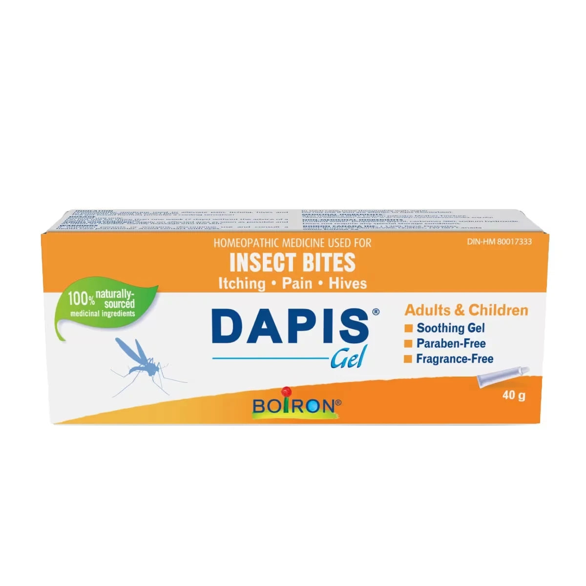 Boiron Dapis gel front package