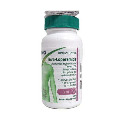 Teva - Loperamide Tablet Bottle of 100 Tablets