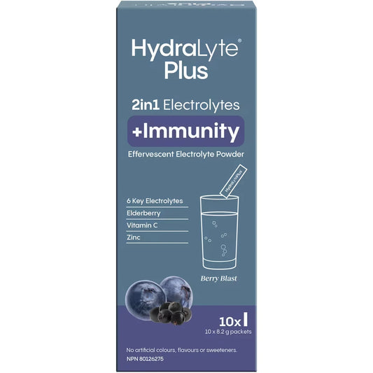 Hydralyte 2 in 1 Electrolytes Plus Immunity product detail