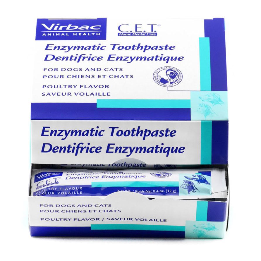 C.E.T.. Enzymatic Toothpaste Dor Cats and Dogs (Chicken) Pack of 25, 12 g