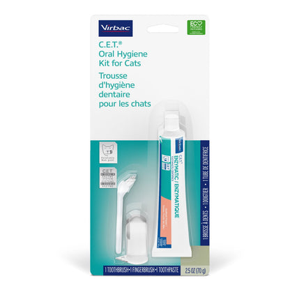 C.E.T.. Oral Hygiene Kit for Cats (Seafood) 1 Kit
