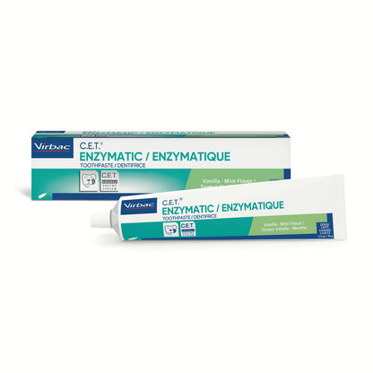 C.E.T.. Enzymatic Toothpaste Dor Cats and Dogs (Vanilla Mint) 70 g Tube