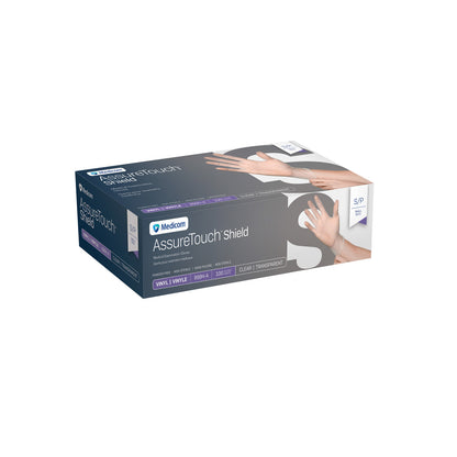 AssureTouch Shield Vinyl Exam Gloves, Powder-Free, Non-Sterile (Box of 100) - additional product view 2