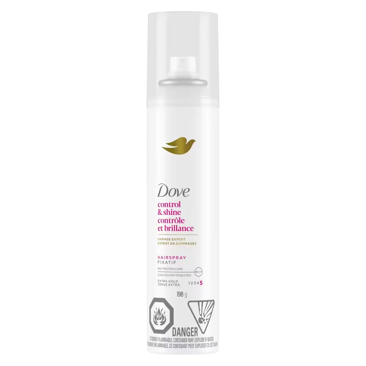 Dove Hairspray Extra Hold 198 GR front package