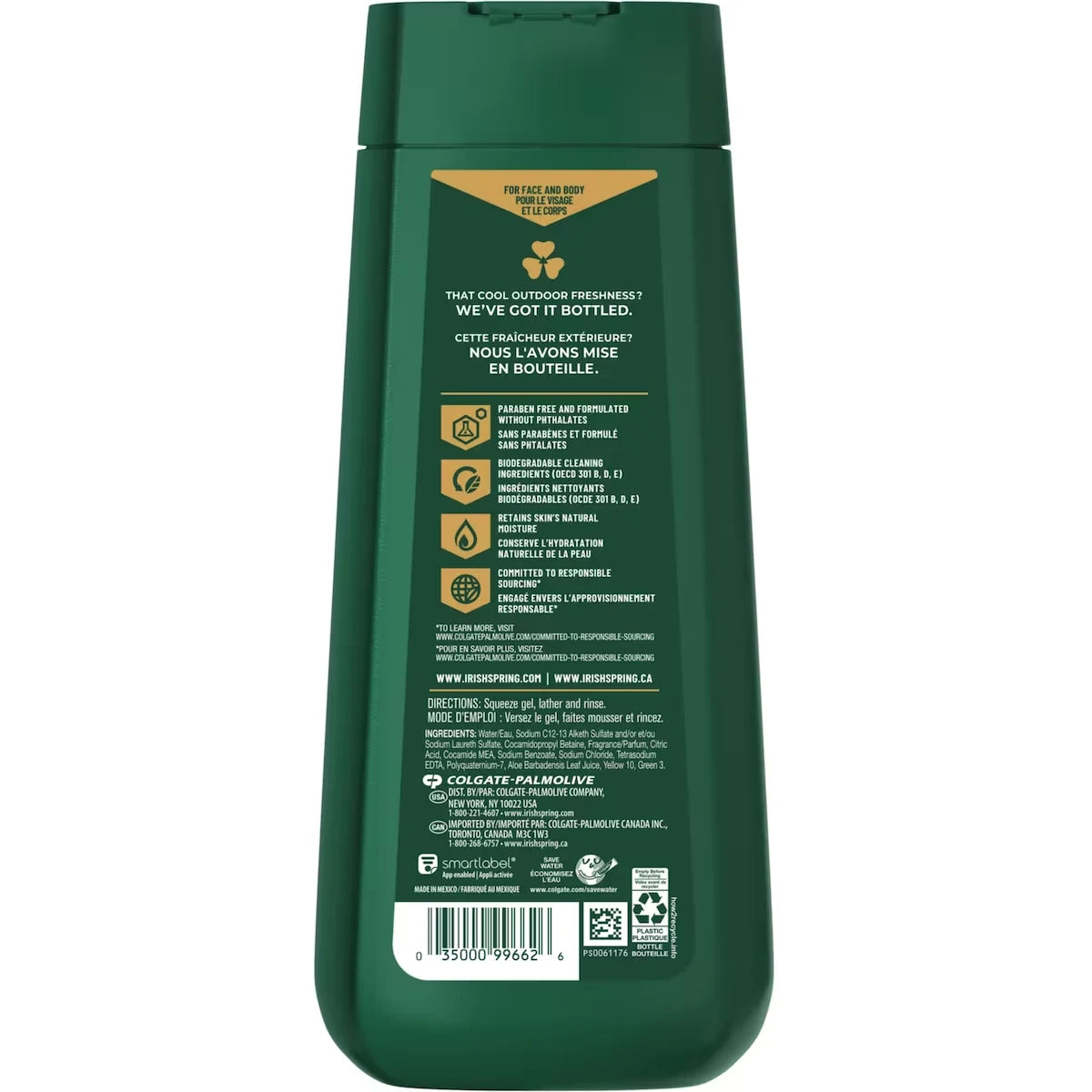 Irish Spring Aloe Mist Moisturizing Body Wash for Men product detail