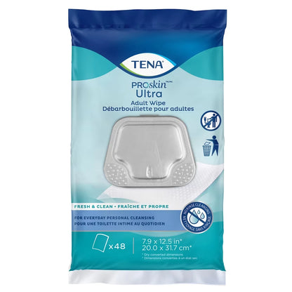 Tena Skincare Incontinence Adult Wipe Pre-Moistened Adult Washcloth front package