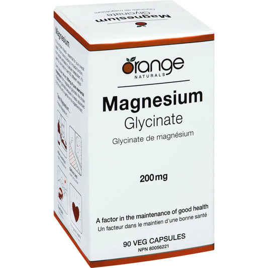 Orange Naturals Magnesium glycinate 200mg product detail