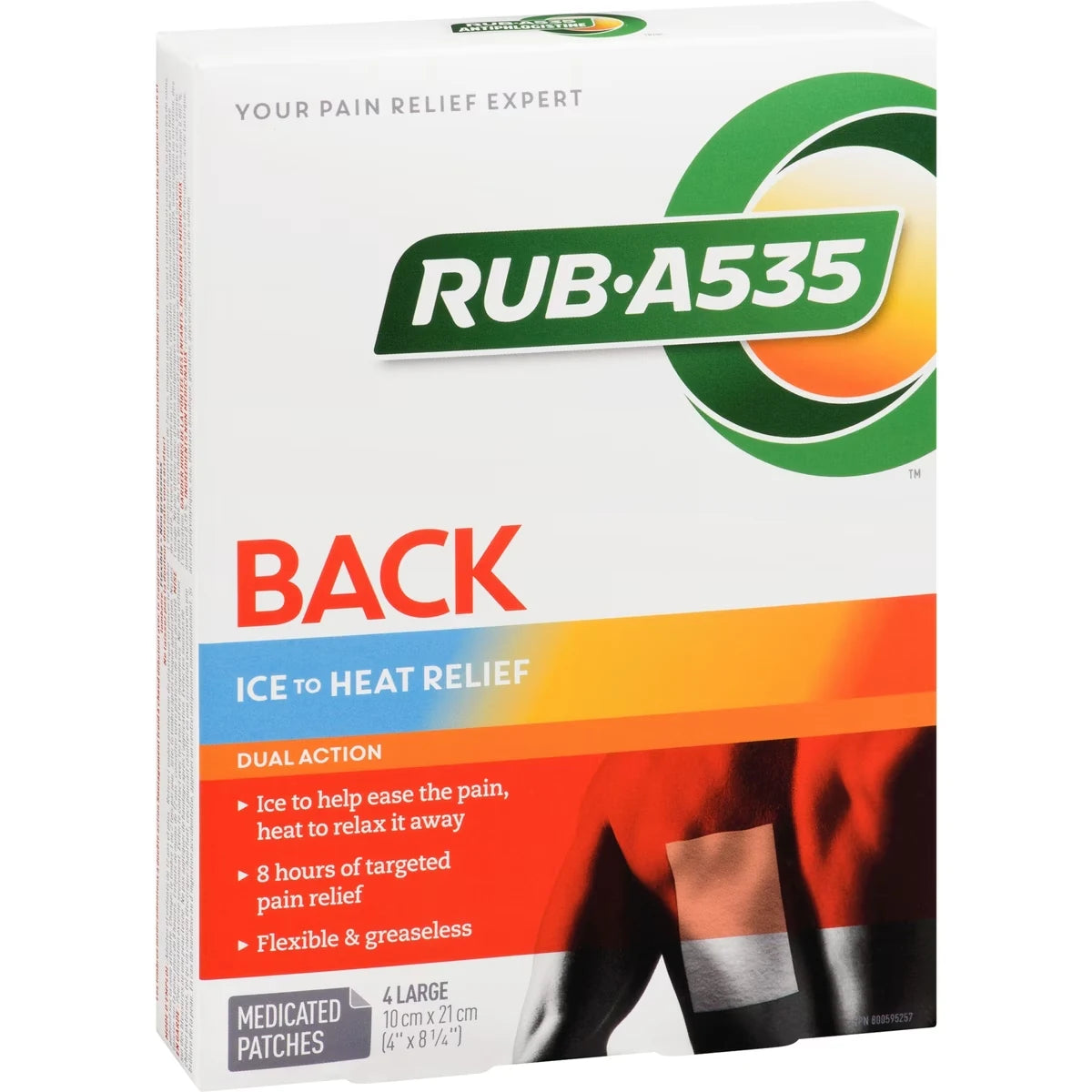 Rub A535 Back Ice to Heat Pain Relief Patches product detail