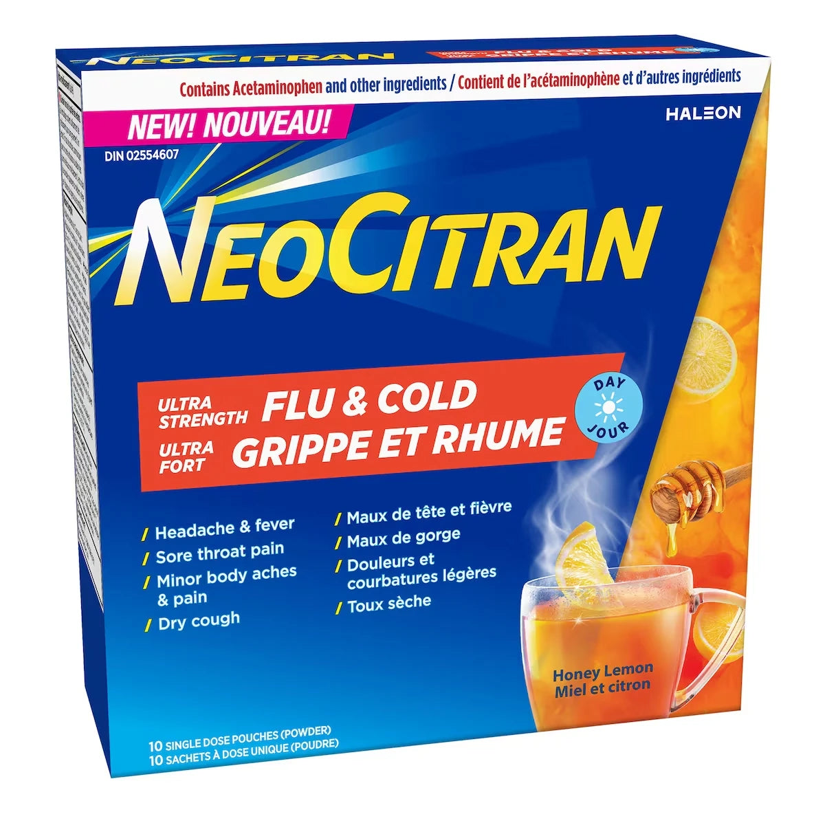 Neo Citran Ultra Strength Flu & Cold Daytime Honey Lemon product detail