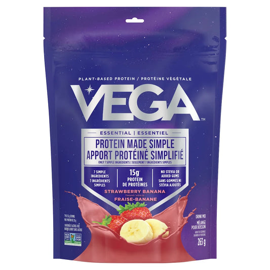 Vega Protein Made Simple Strawberry Banana front package